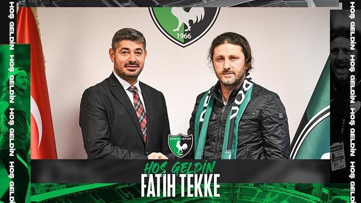 Altaş Denizlispor’un yeni teknik direktörü Fatih Tekke oldu