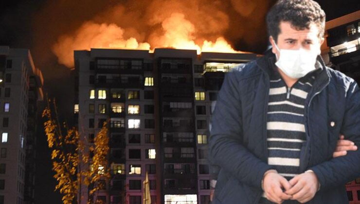 İşten çıkarıldığı apartmanın çatısını yakan kapıcı tutuklandı! Zarar 11 milyon lira