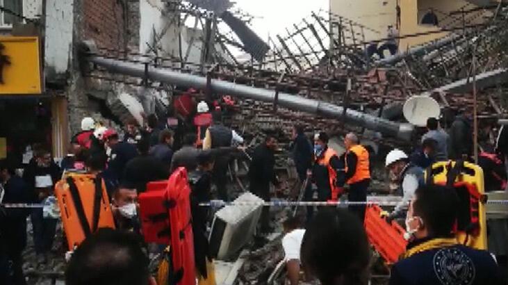 Malatya’da bina çöktü! Bölgeden görüntüler