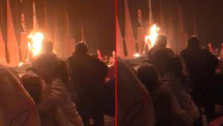 29 Ekim kutlamalarında alevli gösteri yapan şovmen kendini yaktı