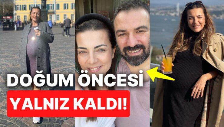 Burcu Kara Doğuma Bir Ay Kala Eşi Fırat Parlak’a Hasret Kaldı!