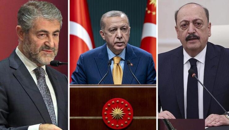Cumhurbaşkanı Erdoğan’dan iki bakanla sürpriz görüşme! Masada asgari ücret ve EYT var