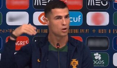 Gazeteciyi soru sorduğuna pişman etti! Ronaldo bir cümlesiyle tüm salonu susturdu