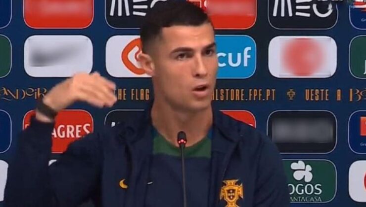 Gazeteciyi soru sorduğuna pişman etti! Ronaldo bir cümlesiyle tüm salonu susturdu