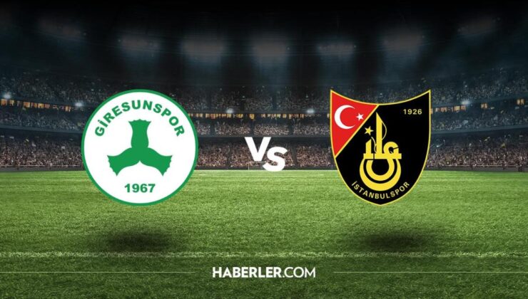 Giresunspor – İstanbulspor maçı ne zaman? Giresunspor – İstanbulspor maçı hangi kanalda, saat kaçta? şifreli mi?