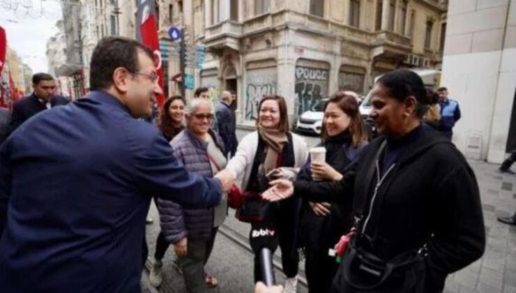 Her gün Taksim’e giden İBB Başkanı Ekrem İmamoğlu karşılaştığı ilginç manzarayı söyledi