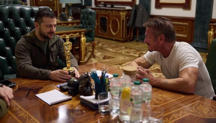 Hollywood yıldızı Sean Penn, Zelenski’ye Oscar’ını hediye etti
