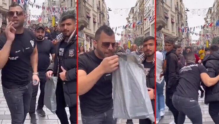 İstiklal Caddesi’nde infial yaratacak tarzda video çeken yabancı uyruklu şahıs gözaltına alındı