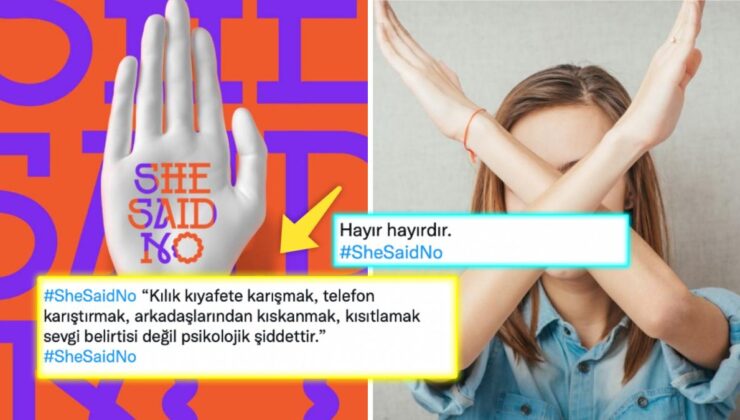 Kadına Şiddete Dur De! Kadına Yönelik Şiddete Dikkat Çeken ”She Said No” Kampanyası Gündem Oldu