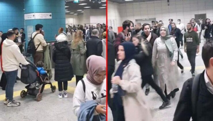 Marmaray’da tren seferleri durdu! Yolculara acil durum anonsu geçildi: Peronları derhal terk edin