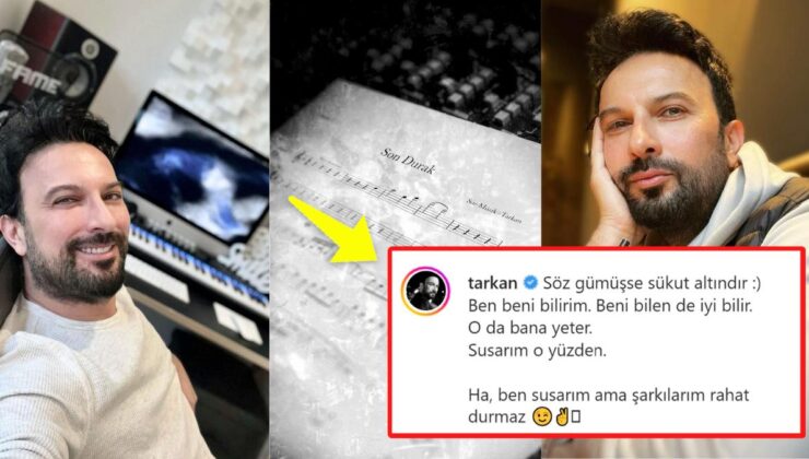 Megastar Tarkan Son Paylaşımına Yazdıklarıyla Takdir Topladı: “Ben Susarım Ama Şarkılarım Rahat Durmaz”