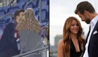 Son maçına çıkan Gerard Pique’yi, uğruna Shakira terk ettiği genç sevgilisi teselli etti