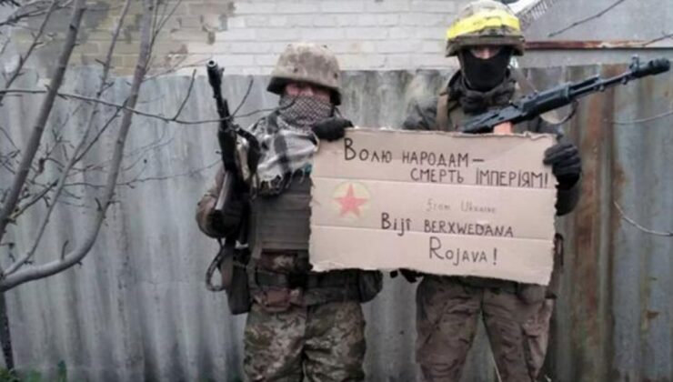 Türkiye’nin yardımlarını çabuk unuttular! Ukrayna askerlerinden YPG’lilere skandal destek