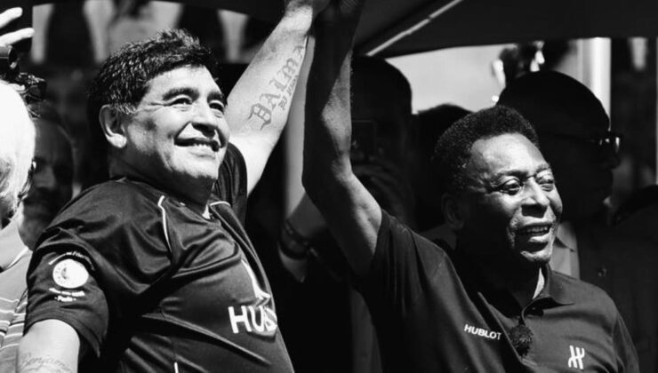 Hayata veda eden Pele ve Maradona’dan futbol şov! İkiliden geriye bu video kaldı