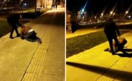 Kız çocuğunu taciz ettiği öne sürülen şüpheliye meydan dayağı! Dövdükten sonra polise teslim ettiler