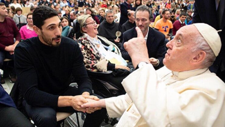 Papa ile buluşan FETÖ’cü Enes Kanter’den skandal sözler! Türkiye’yi şikayet etti