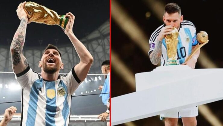 Tarihe geçen paylaşım! Messi’nin kupalı fotoğraflarının beğeni sayısı ağızları açık bıraktı