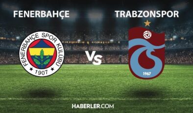 Trabzonspor – Fenerbahçe maçı ne zaman, saat kaçta? Trabzonspor – Fenerbahçe maçı hangi kanalda? Trabzonspor maçı ne zaman?