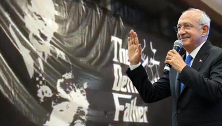 CHP’liler Denizli’de Kılıçdaroğlu’nu “Demokratik Baba” pankartıyla karşıladı