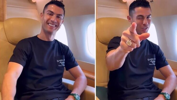 Cristiano Ronaldo haberi uçaktan verdi, herkes geri sayıma geçti