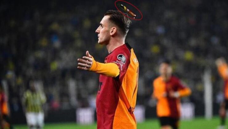 Galatasaray paylaştı! Derbide Kerem Aktürkoğlu’na tribünlerden atılan madde pes dedirtti