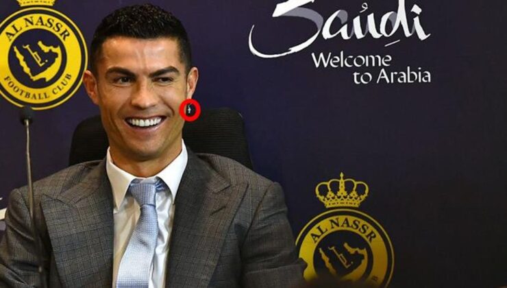 İmza töreninde Ronaldo’nun küpesindeki detay Suudi Arabistan’da çok tartışılır