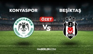 Konyaspor Beşiktaş maç özeti! (VİDEO) Konyaspor Beşiktaş maçı özeti izle! Konyaspor Beşiktaş maçı kaç kaç bitti?