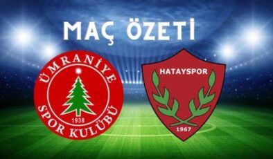 Ümraniyespor-Hatayspor maç özeti! (VİDEO) Ümraniyespor – Hatayspor maçı özeti izle! Ümraniyespor Hatayspor maçı kaç kaç bitti?