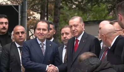 Cumhurbaşkanı Erdoğan, Yeniden Refah Partisi lideri Fatih Erbakan’ı ziyaret ediyor