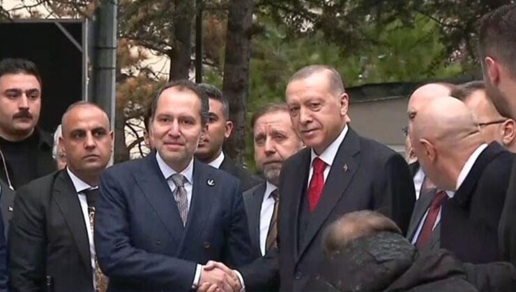 Cumhurbaşkanı Erdoğan, Yeniden Refah Partisi lideri Fatih Erbakan’ı ziyaret ediyor