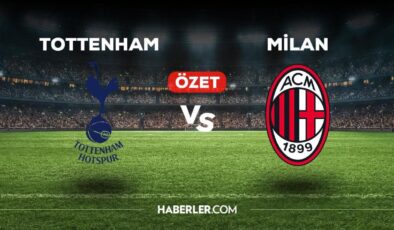 Tottenham Milan maç özeti! (VİDEO) Tottenham Milan maçı özeti izle! Tottenham Milan maçı kaç kaç bitti?