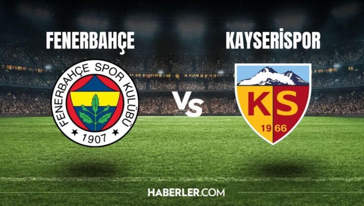 Fenerbahçe – Kayserispor muhtemel ilk 11 belli oldu mu? FB – Kayserispor maçı ilk 11 açıklandı mı? FB – Kayserispor muhtemel kadro!