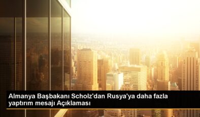 Almanya Başbakanı Scholz: AB’nin Rusya’ya yönelik yaptırım paketleri devam edecek