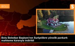 Bolu Belediye Lideri’nin Suriyelilere yönelik pankartı mahkeme kararıyla indirildi