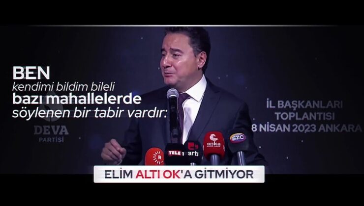 DEVA Partisi Başkanı Ali Babacan: ‘Elim AK Parti’ye Gitmiyor’