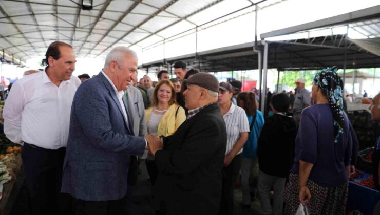 Efeler Belediye Lideri Atay, 2. tıp seçim çalışmaları için alana indi