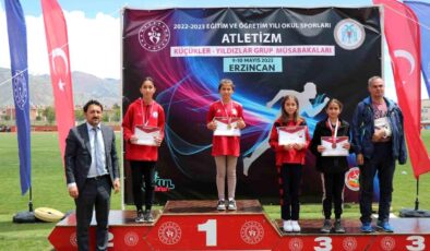 Erzincan’da Okul Sporları Küçükler Yıldızlar Atletizm Küme Karşılaşmaları Düzenlendi