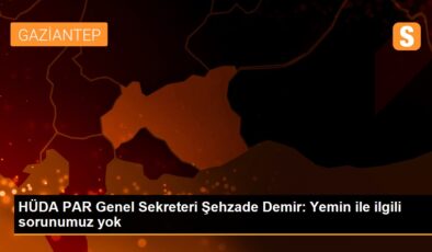 HÜDA PAR Genel Sekreteri Şehzade Demir: Yemin ile ilgili problemimiz yok