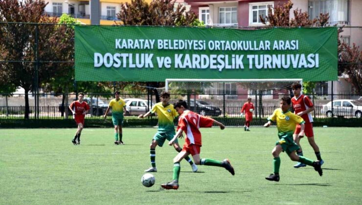 Karatay Ortaokullar Ortası Dostluk ve Kardeşlik Futbol Turnuvası Başladı