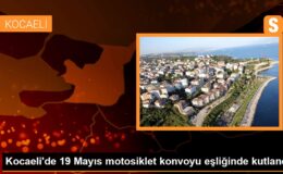 Kocaeli’de 19 Mayıs motosiklet konvoyu eşliğinde kutlandı