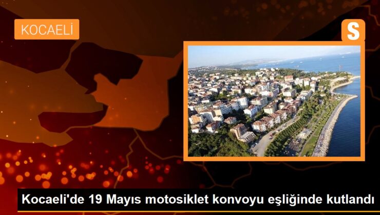 Kocaeli’de 19 Mayıs motosiklet konvoyu eşliğinde kutlandı