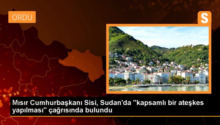 Mısır Cumhurbaşkanı Sudan’da kapsamlı ateşkes ve dış müdahaleye müsaade verilmemesi davetinde bulundu