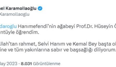 Saadet Partisi Genel Lideri Temel Karamollaoğlu, Selvi Kılıçdaroğlu’nun ağabeyi Hüseyin Özdağ’ın vefatı nedeniyle başsağlığı bildirisi yayınladı