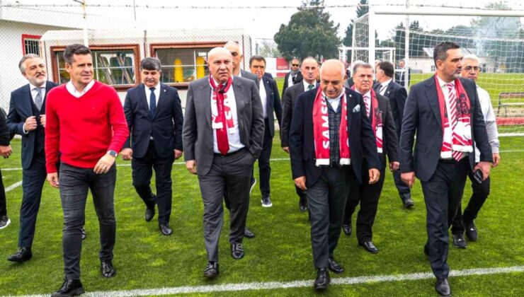 TFF Lideri Mehmet Büyükekşi Samsunspor Tesislerini Gezdi