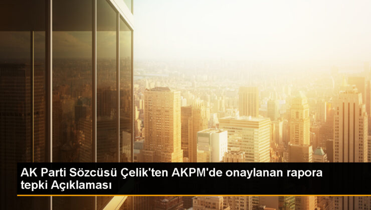 AK Parti Sözcüsü Çelik, AKPM’de onaylanan raporu kınadı