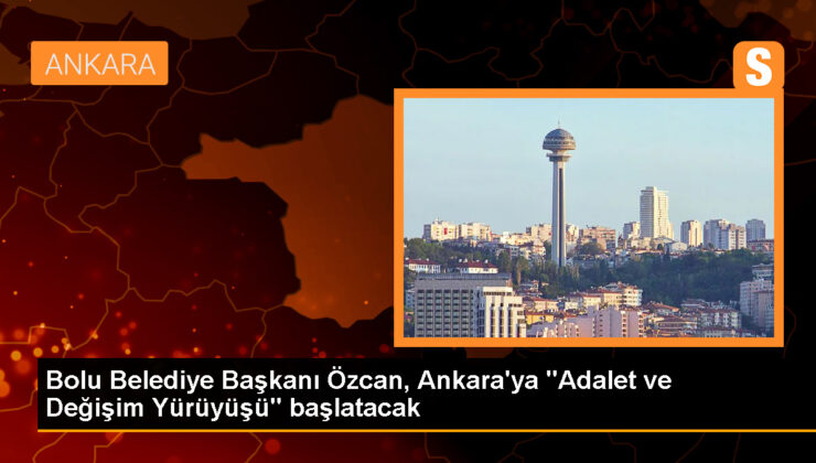 CHP’den ihraç edilen Bolu Belediye Lideri Tanju Özcan, Ankara’ya ‘Adalet ve Değişim Yürüyüşü’ başlatacağını açıkladı