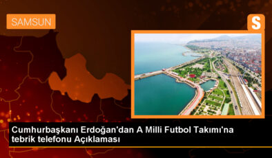 Cumhurbaşkanı Erdoğan, A Ulusal Futbol Ekibi’ni tebrik etti