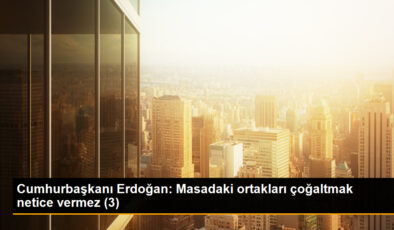 Cumhurbaşkanı Erdoğan: Masadaki ortakları çoğaltmak sonuç vermez (3)