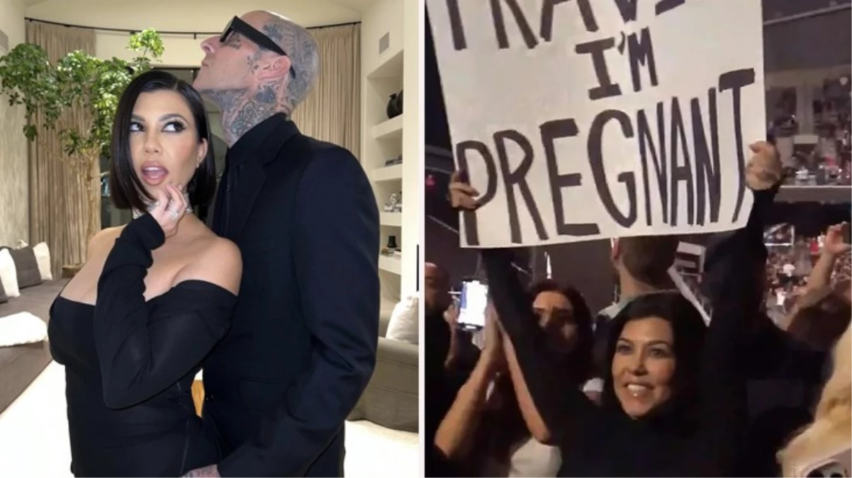 Kourtney Kardashian, Travis Barker’ın çocuğunu bekliyor