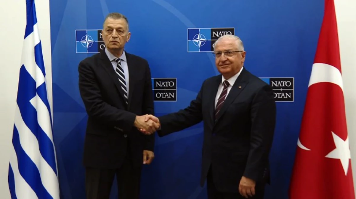 Ulusal Savunma Bakanı Yaşar Güler, Yunanistan Savunma Bakanı Alkiviadis Stefanis ile Görüştü
